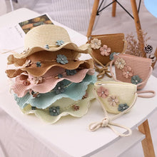 Load image into Gallery viewer, Flower straw hat&amp;purse
